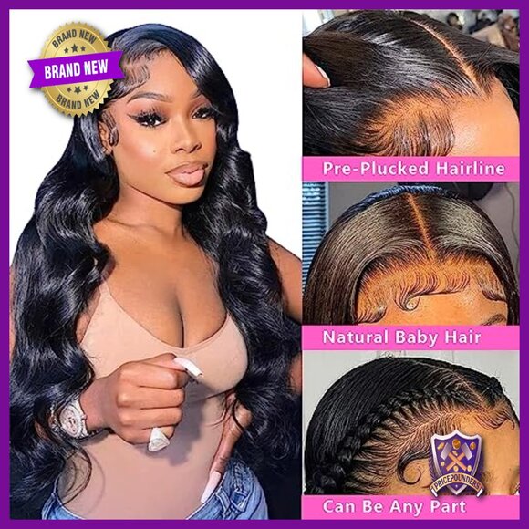 13x6 HD Lace Front Wig Human Hair Body Wave Pre Plucked Baby Hair main image 5
